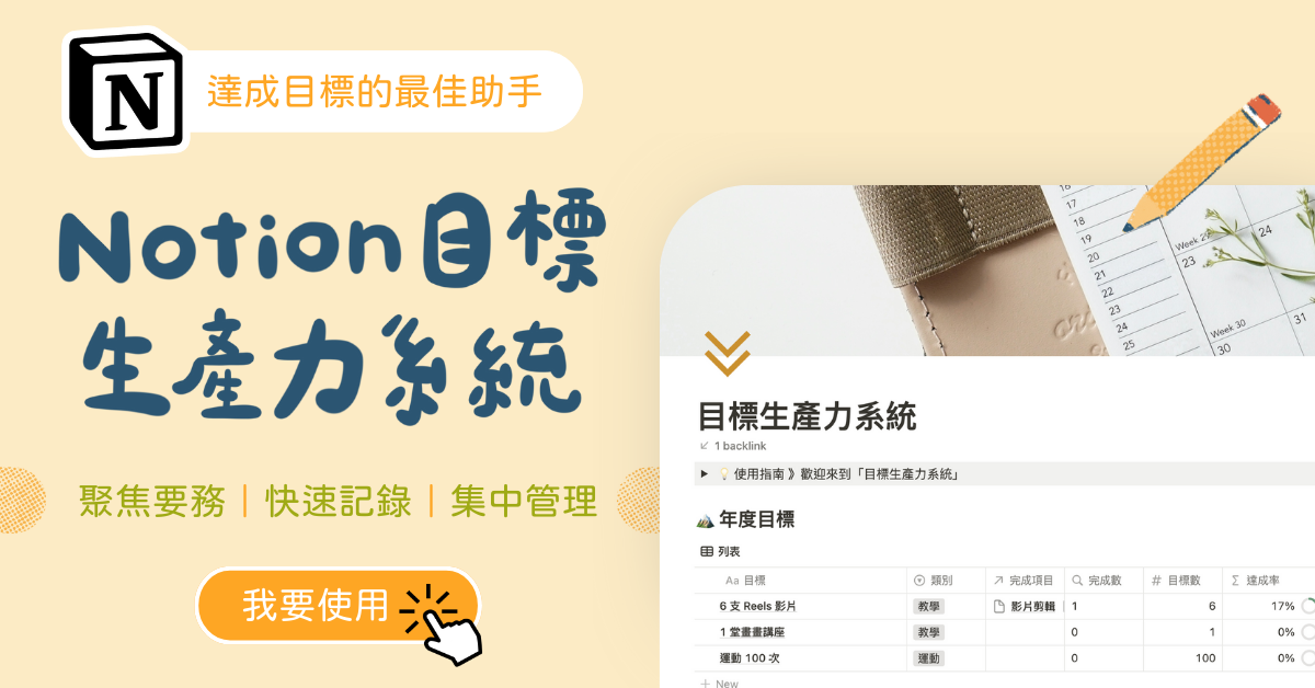 生產力notion模板